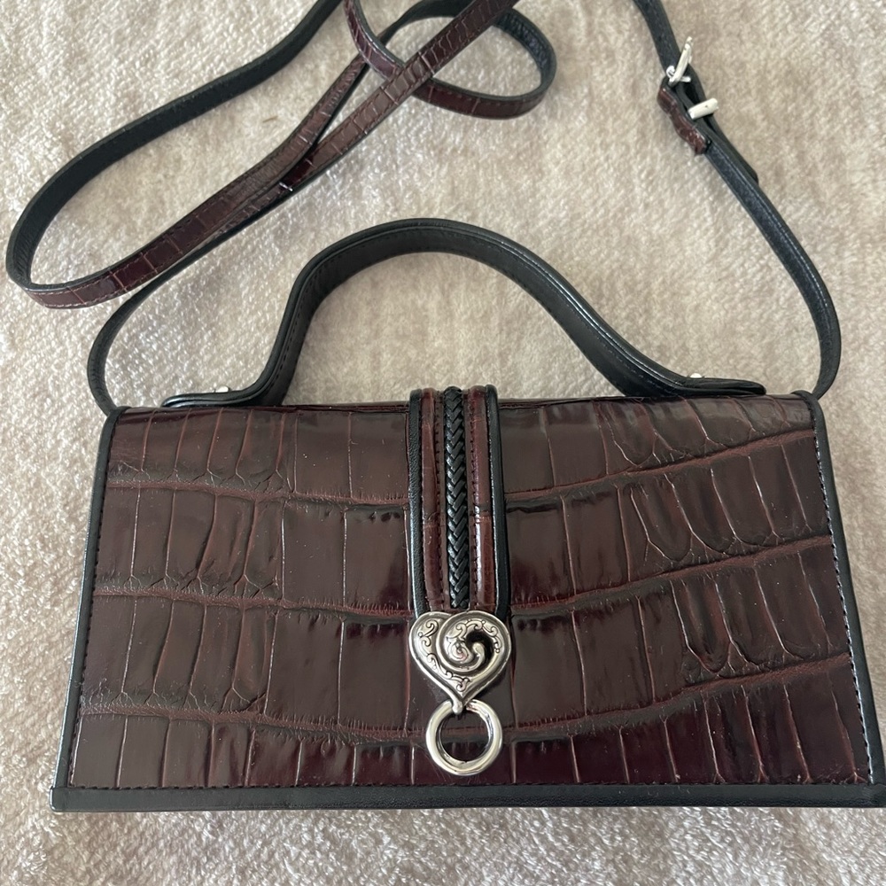 Vintage Brighton Crossbody Leather Purse Bag
